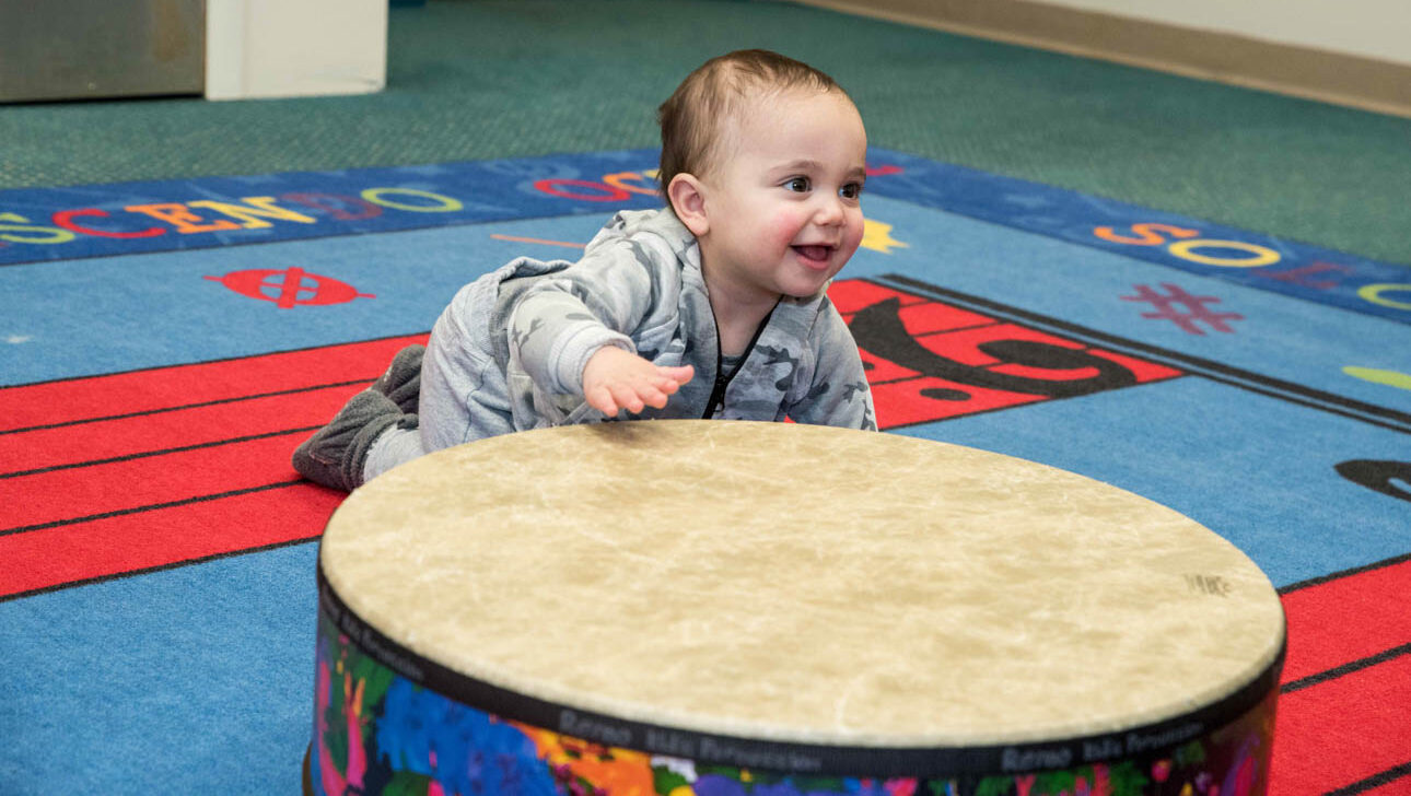 Young child in the classroom Students in a classroom in Tenafly, NJ at the Kaplen JCC on the Palisades